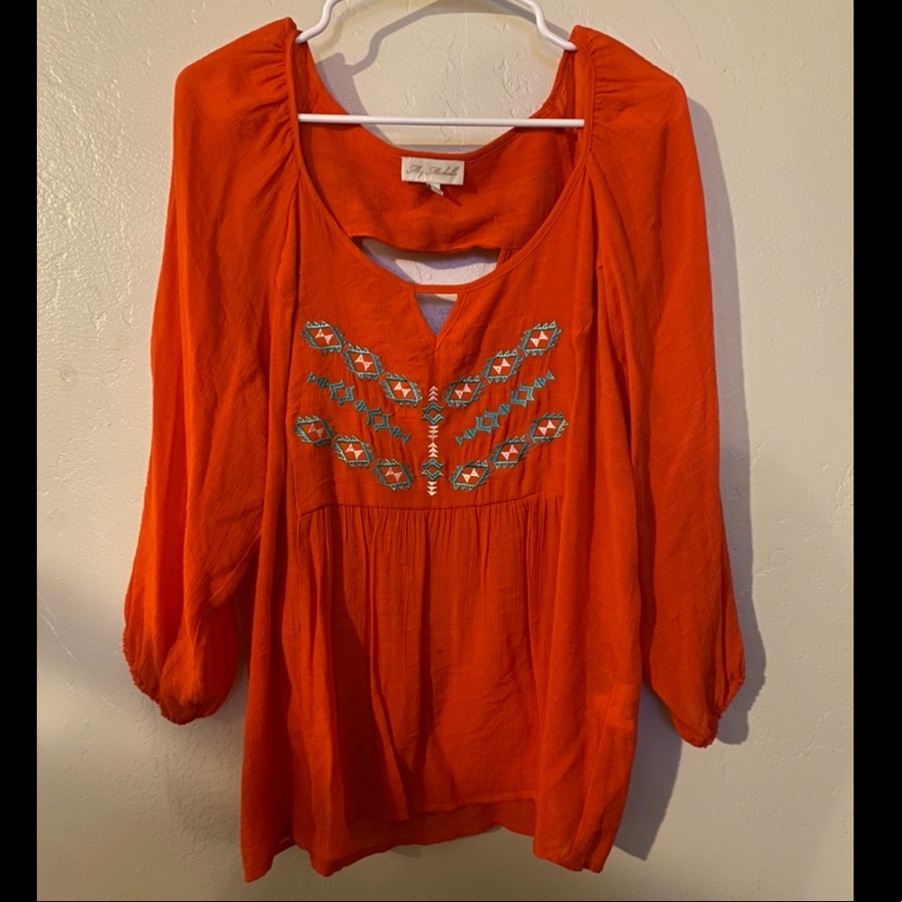 Embroidered top
